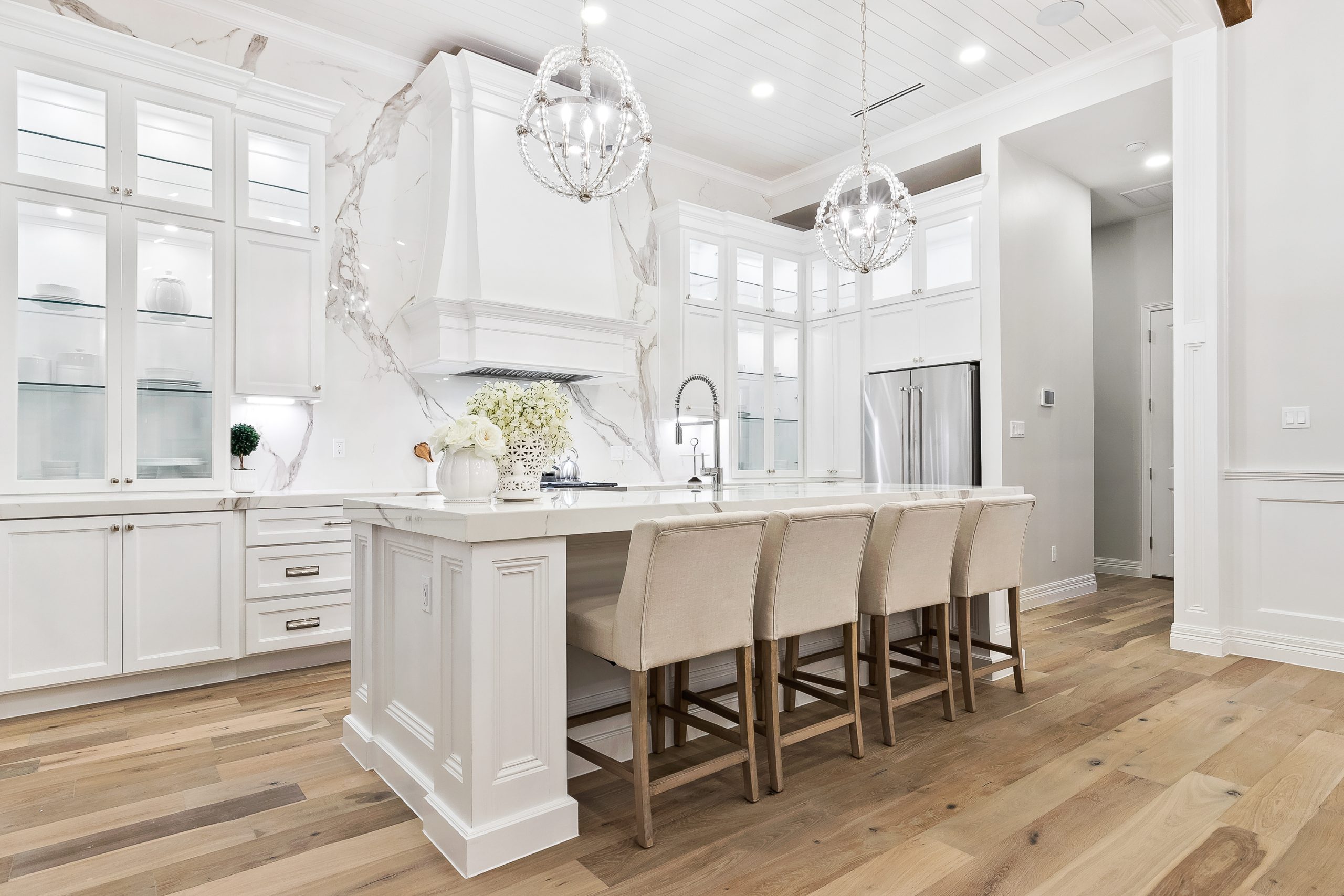 1707 E. 28th custom home design in Texas by Villa Homes, Mission & McAllen construction kitchen