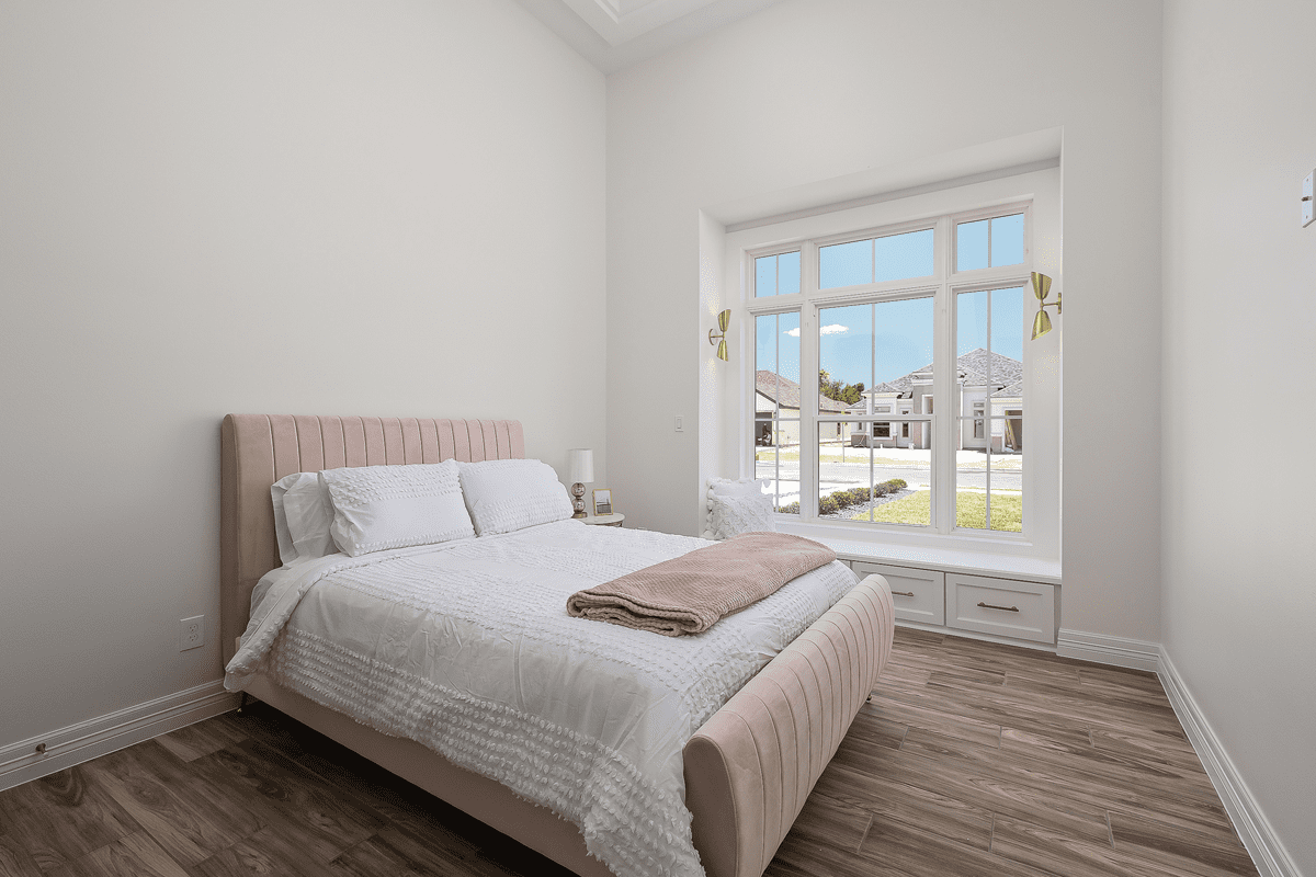 220 Jefferson Villa Homes: Water Edge. Custom Home sale in Texas, South Texas. Bedroom