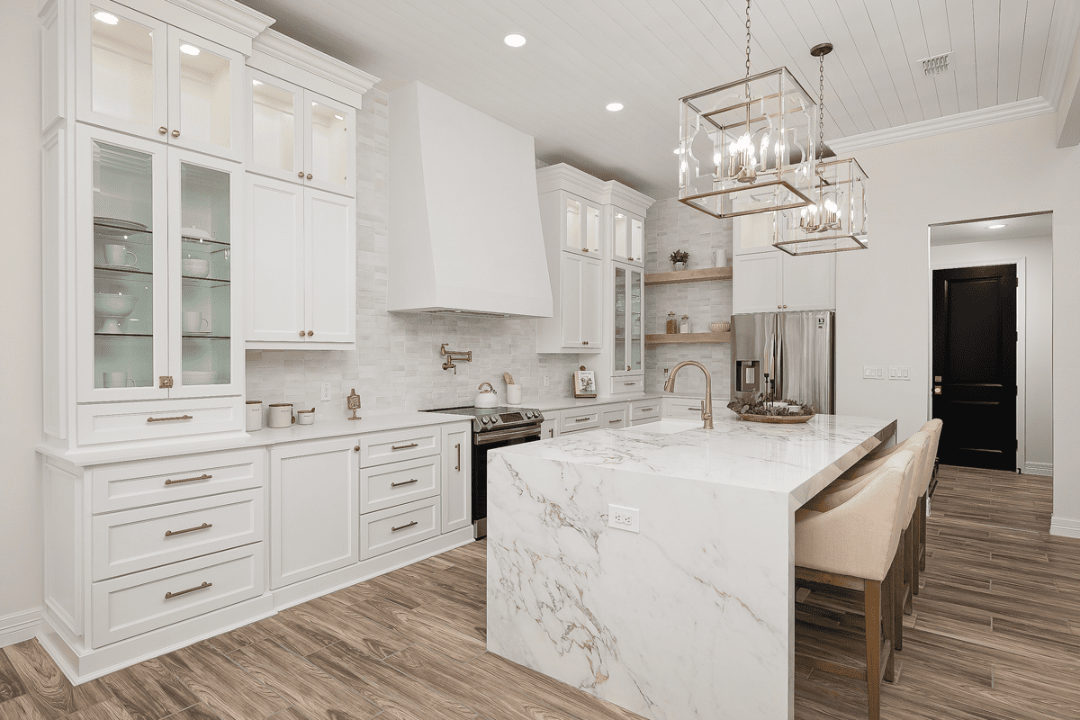 220 Jefferson Villa Homes: Water Edge. Custom Home sale in Texas, South Texas. kitchen