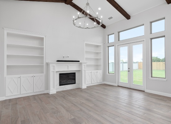 Luxury white living room